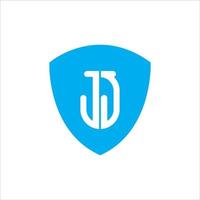 Simple Modern JJ J Monogram Logo vector