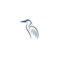 Heron logo icon illustration vector