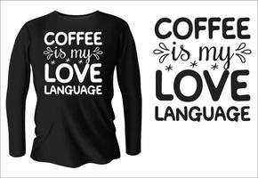 Coffee t-shirt design with vector