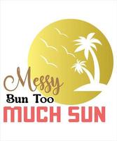 summer tshirt desing vector