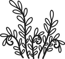 Hand Drawn cute indoor plant illustration vector