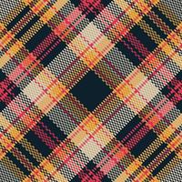 Tartan or plaid halloween color pattern. vector
