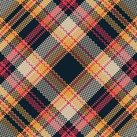 Tartan or plaid halloween color pattern. vector