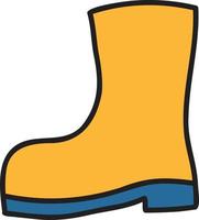 Hand Drawn cute Boots illustration vector
