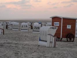 en la playa de spiekeroog foto