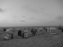 spiekeroog island in the north sea photo