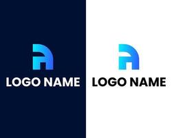 letter a modern logo design template vector