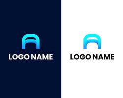 letter a modern logo design template vector
