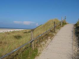 en la playa de spiekeroog foto