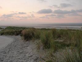 en la playa de spiekeroog foto