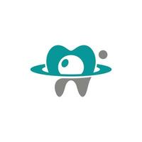 Dental Planet Simple Modern Business Logo vector