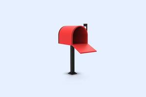 Letter Box 3d Illustration photo