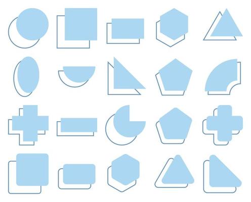 Geometric element. Design elements for decoration.