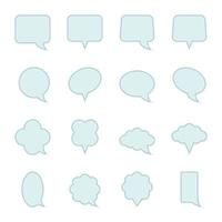 Blue speech bubble. Frame for message. vector