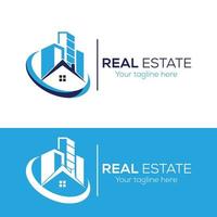 logotipo inmobiliario vector