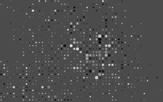 Dark Silver, Gray vector pattern with spheres.