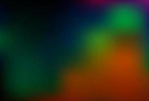 Dark Multicolor, Rainbow vector blurred shine abstract template.