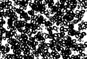 Black and white vector pattern with spheres.