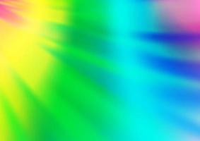 Light Multicolor, Rainbow vector blurred shine abstract template.