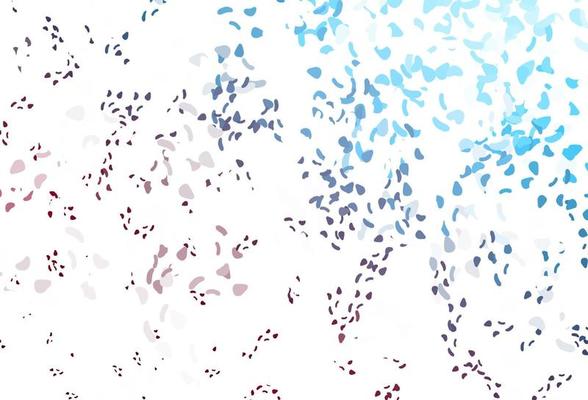 Light blue, red vector backdrop with abstract shapes.