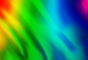 Light Multicolor, Rainbow vector background with bent ribbons.