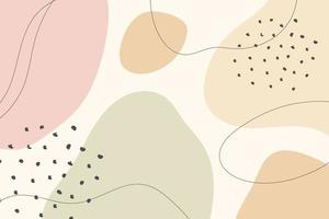 Modern colorful gradient abstract shapes on memphis style background vector
