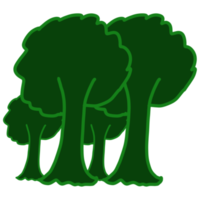 diseño de árbol verde png