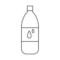 la botella de agua vector