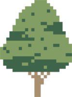 arbre de simplicité design plat pixel à main levée png