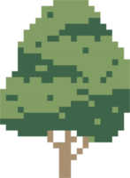 arbre de simplicité design plat pixel à main levée png