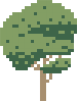 arbre de simplicité design plat pixel à main levée png