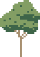 arbre de simplicité design plat pixel à main levée png