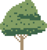 árbol de simplicidad diseño plano de píxeles a mano alzada png