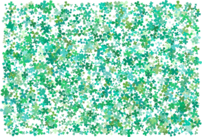 feuilles de trèfle. fond vert png