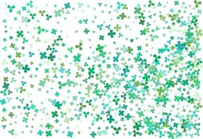 feuilles de trèfle. fond vert png