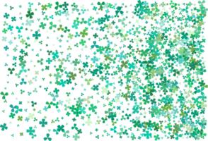 feuilles de trèfle. fond vert png