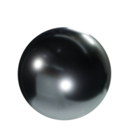 nero metallo sfera. png