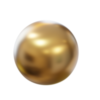 Golden metal ball. png