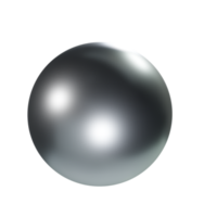 svart metall boll. png