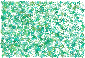 feuilles de trèfle. fond vert png