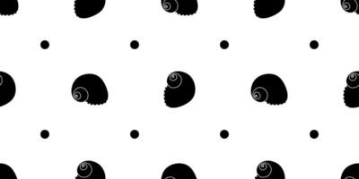 Vector seamless pattern. Line art sketch seashells. Isolated background. Decoration symbol of health calcium. Summer, sand and beach design. Repetitive ornament.