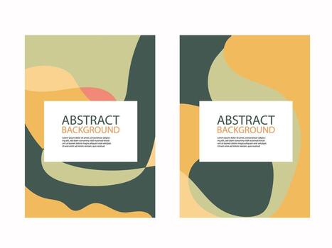 abstract blob background text with minimal trendy liquid style element vector