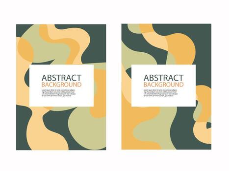 abstract blob background text with minimal trendy liquid style element art vector