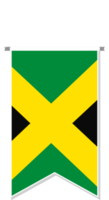 Jamaika-Flagge im Fußballwimpel. png
