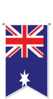 Australien-Flagge im Fußballwimpel. png