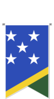 Solomon Islands flag in soccer pennant. png