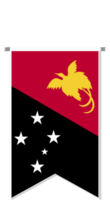 drapeau de la papouasie-nouvelle-guinée en fanion de football. png