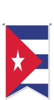 drapeau de cuba en fanion de football. png