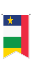 bandeira da África Central em galhardete de futebol. png