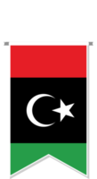 Libya flag in soccer pennant. png